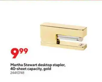 Staples Martha Stewart Desktop Stapler, 40-sheet Capacity, Gold offer