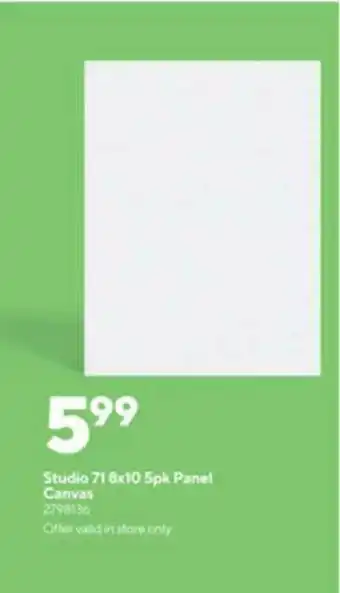 Studio 71 8 X 10 5pk Panel Canvas
