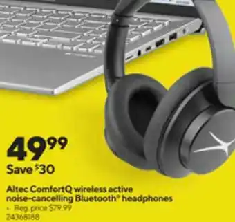 Altec Comfort Q Wireless Active Noise-cancelling Bluetooth Headphones