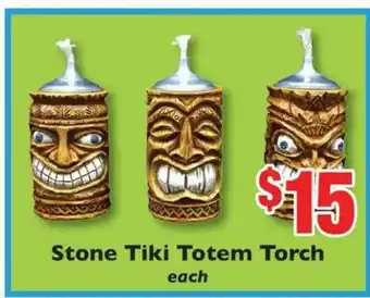 Weis Markets Stone Tiki Totem Torch offer