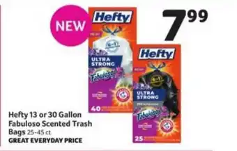 Winn Dixie Hefty 13 Or 30 Gallon Fabuloso Scented Trash Bags offer