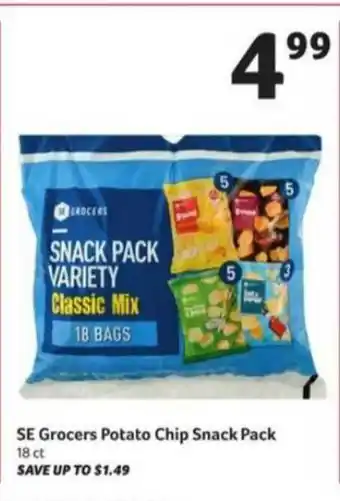 Winn Dixie Se Grocers Potto Chip Snack Pack offer