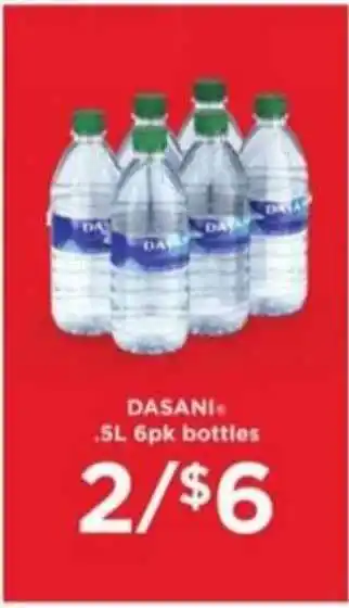 Winn Dixie Dasani 5l 6pk Bottles offer