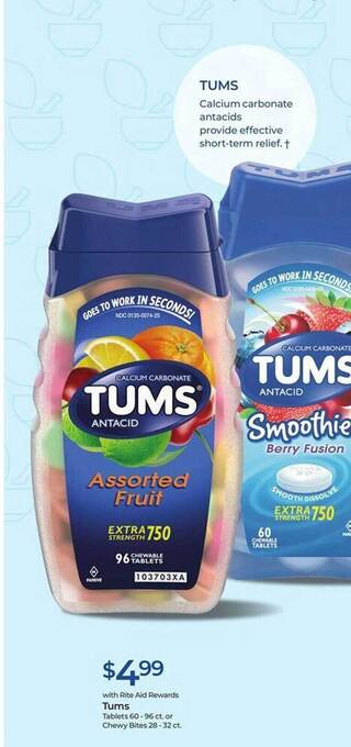 Rite Aid Tums offer