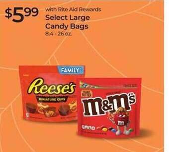 Rite Aid Large candy bags offer