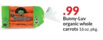 Hy-Vee Bunny-luv organic whole carrots offer