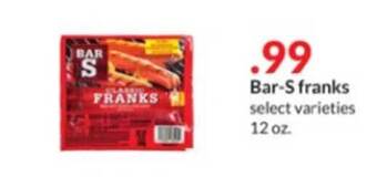 Hy-Vee Bar-s franks offer
