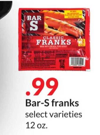 Hy-Vee Bar-s franks offer