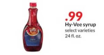 Hy-Vee Hy-vee syrup offer