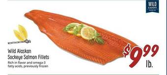 Sprouts Farmers Market Wild alaskan sockeye salmon fillets offer