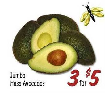 Sprouts Farmers Market Jumbo hass avocados offer