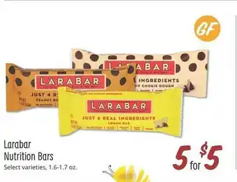 Sprouts Farmers Market Larabar nutrition bars offer