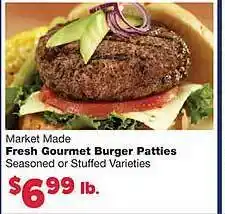 Sun Mart Fresh gourmet burger patties offer