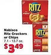 Sun Mart Nabisco ritz crackers or chips offer