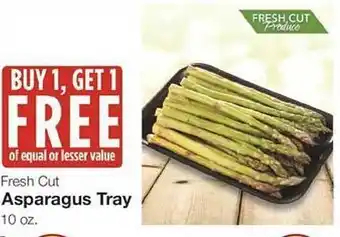 United Supermarkets Fresh cut asparagus tray offer