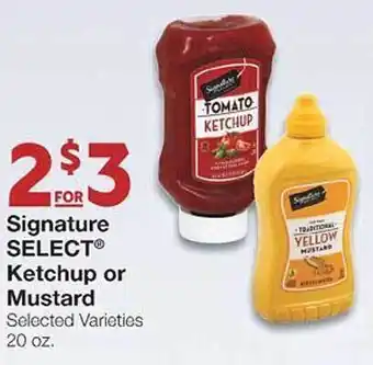 United Supermarkets Signature select ketchup or mustard offer