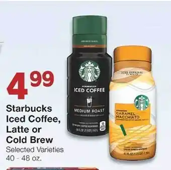 United Supermarkets Starbucks iced coffee, latte or cold brew offer