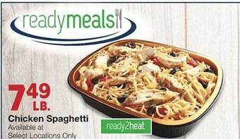 United Supermarkets Chicken spaghetti offer