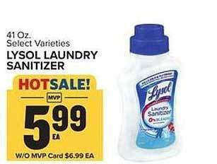 Food Lion Lysol laundry sanitizer offer