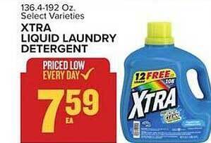 Food Lion Xtra liquid laundry detergent offer