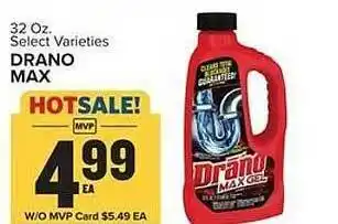 Food Lion Drano max offer