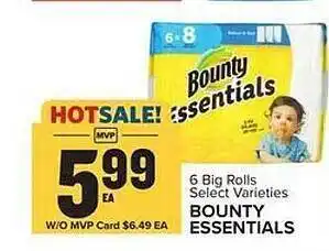 Food Lion Big rolls bounty essentials offer