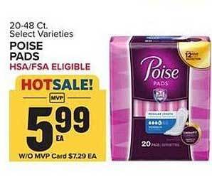 Food Lion Poise pads offer