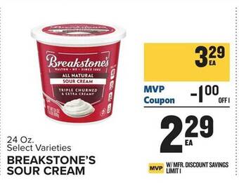 Food Lion Breakstone's sour cream offer