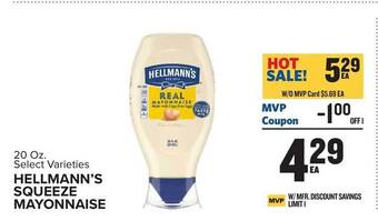 Food Lion Hellmann's squeeze mayonnaise offer