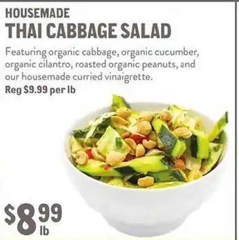 New Seasons Market Housemade thai cabbage salad offer