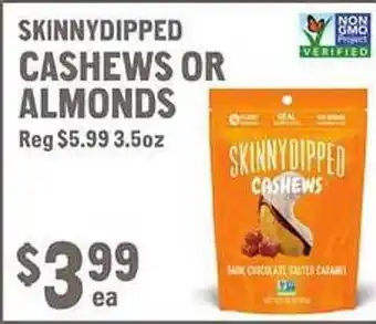 New Seasons Market Skinnydipped cashews or almonds offer
