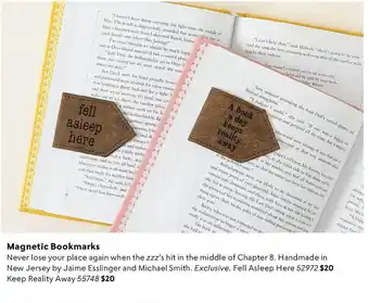 Uncommon Goods Magnetic bookmarks offer