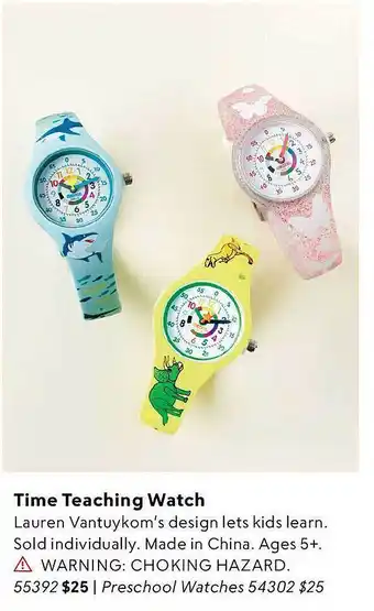 Uncommon Goods Time teaching watch offer