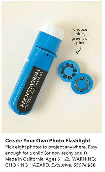 Uncommon Goods Create your own photo flashlight offer