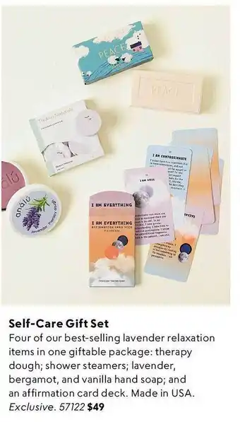 Uncommon Goods Self-care gift set offer