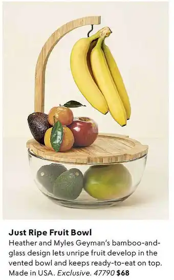 Uncommon Goods Just ripe fruit bowl offer