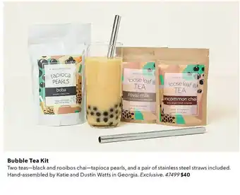 Uncommon Goods Bubble tea kit offer