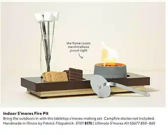 Uncommon Goods Indoor s'mores fire pit offer