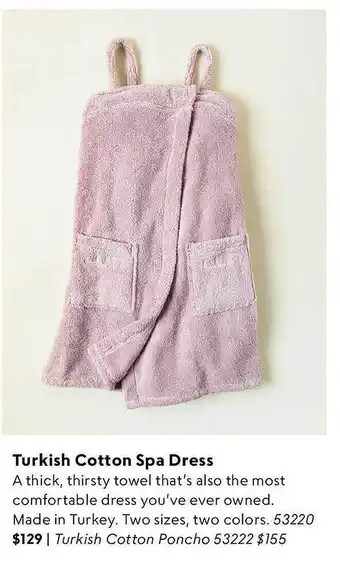 Uncommon Goods Turkish cotton spa dress offer