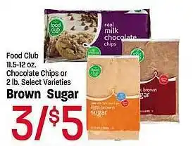 Maceys Food club chocolate chips or brown sugar offer