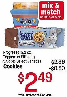 Maceys Progresso toppres or pillsbury cookies offer