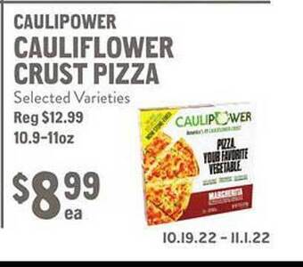 New Seasons Market Caulipower cauliflower crust pizza offer