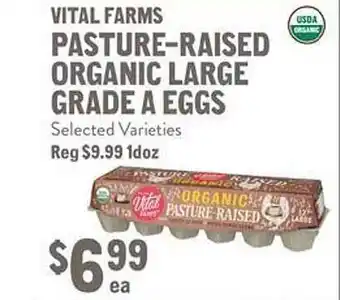New Seasons Market Vital farms pasture-raised organic large grade a eggs offer