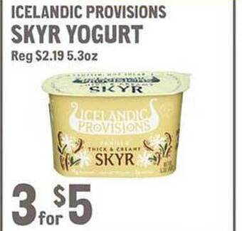 New Seasons Market Icelandic provisions skyr yogurt offer