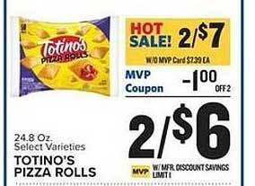 Food Lion Totino's pizza rolls offer