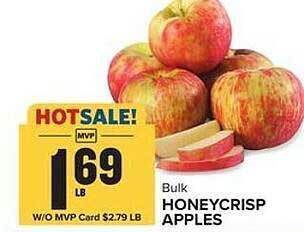 Food Lion Bulk honeycrisp apples offer