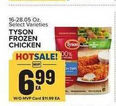 Food Lion Tyson frozen chicken offer