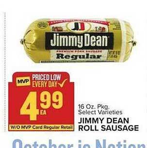 Food Lion Jimmy dean roll sausage offer