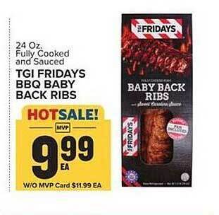 Food Lion Tgi fridays bbq baby back ribs offer