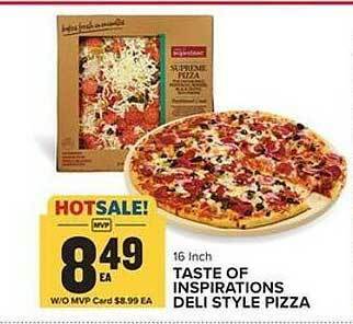 Food Lion Taste of inspirations deli style pizza offer